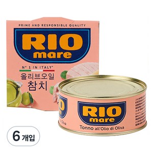 리오마레 올리브오일 참치, 160g, 6개