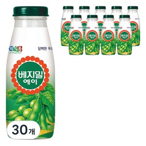 베지밀 에이 담백한 두유, 30개, 190ml