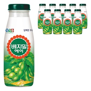 베지밀 에이 담백한 두유, 10개, 190ml