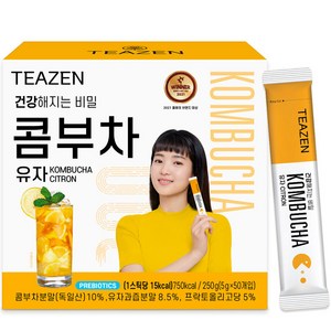 티젠 콤부차 유자, 5g, 50개입, 1개