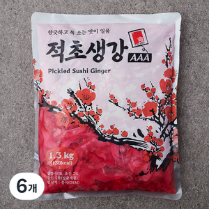 카쿠카쿠 적초생강 AAA, 1.3kg, 6개