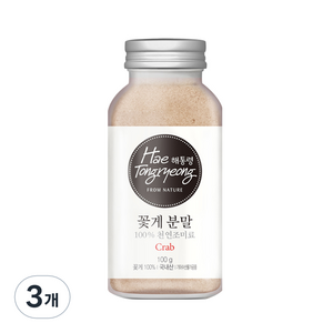 해통령 꽃게 분말, 100g, 3개