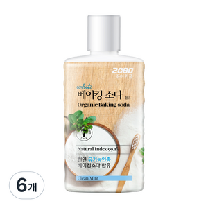 2080퓨어 베이킹소다 가글, 750ml, 6개