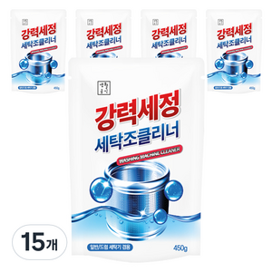 생활공식 퍼펙트 강력세정 세탁조 클리너, 15개, 450g