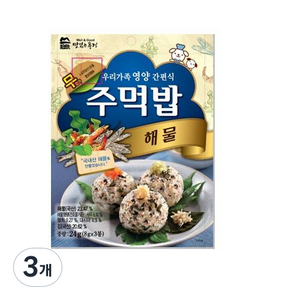 맛있는풍경 주먹밥 해물, 24g, 3개