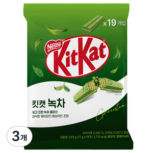 KitKat 녹차 비스켓, 323g, 3개