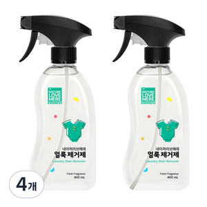 네이쳐러브메레 유아 세탁 얼룩 제거제 400ml, 4개