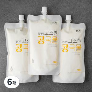 잔다리 고소한 콩국물, 340g, 6개