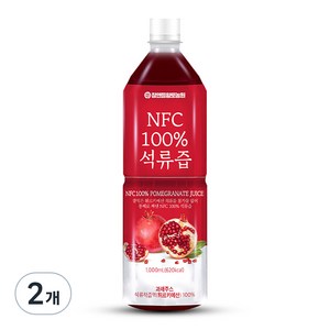 참앤들황토농원 NFC 착즙원액 석류즙, 1L, 2개