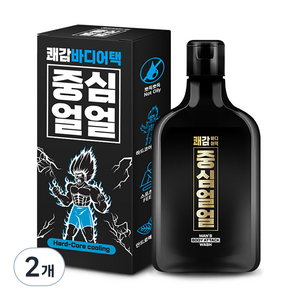 중심얼얼 쾌감바디어택 바디워시 안드로메다 민트향, 2개, 200ml