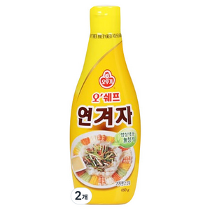 오뚜기 오쉐프 연겨자, 480g, 2개