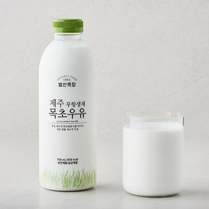 무항생제 인증 제주 목초 우유, 750ml, 1개