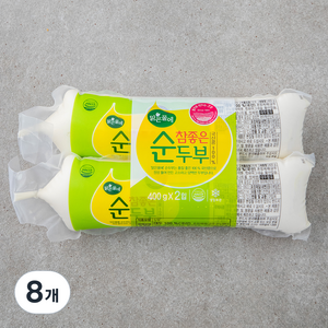 맑은물에 참 좋은 국산콩 100% 순두부, 400g, 8개