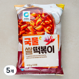 청정원 국물 쌀떡볶이, 420g, 5개