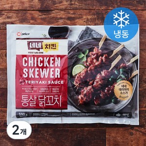 오프라이스 네네치킨 통살 닭꼬치 (냉동), 590g, 2개