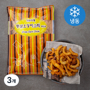 가라아게 통살 오징어 스틱 튀김용 (냉동), 1kg, 3개