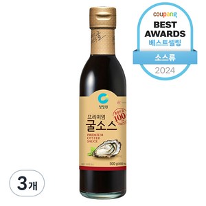 청정원 프리미엄 굴소스, 500g, 3개