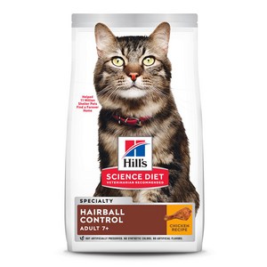 사이언스다이어트 어덜트 7+ 헤어볼 컨트롤 고양이 사료, 1.58kg, 1개