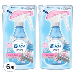 페브리즈 섬유탈취제 은은한 꽃향 리필, 320ml, 6개