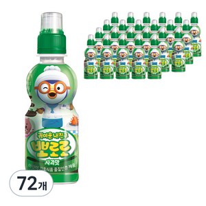 팔도 뽀로로 사과맛 어린이음료 235ml, 72개