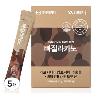 에버비키니 다이어트 한잔 빠질라카노 28포, 92.4g, 5개