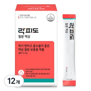 락피도 철분액상, 240ml, 12개