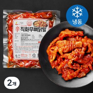 수월한 직화 무뼈닭발 (냉동), 250g, 2개