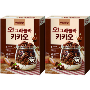 마켓오네이처 오 그래놀라 카카오 시리얼, 300g, 2개