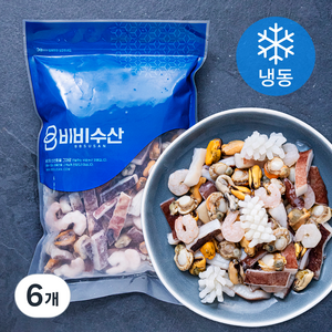 비비수산 깔끔하고 간편한 해물모둠 (냉동), 6개, 600g