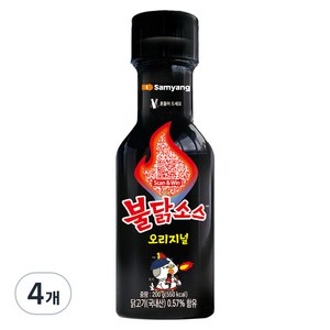 불닭 소스, 200g, 4개