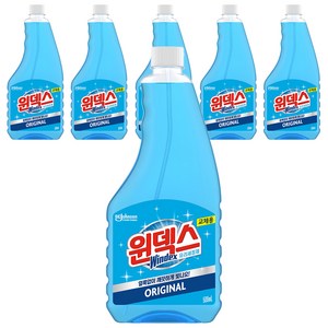 윈덱스 스프레이 유리세정제 리필, 500ml, 6개