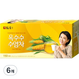 담터 옥수수 수염차, 1.5g, 150개입, 6개