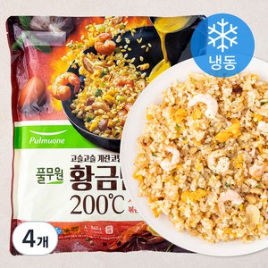 풀무원 고슬고슬 계란코팅 황금밥알 새우 갈릭 볶음밥 (냉동), 840g, 4개