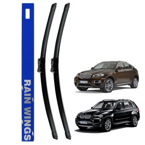 레인윙스 BMW 뉴 X5 X6 와이퍼 전면세트 E70 E71 후기형, 1세트