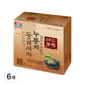 다농원 누룽지 둥굴레차, 50개입, 6개