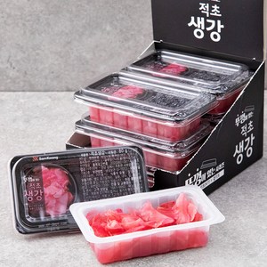 삼광 뚜껑이 있는 적초생강, 80g, 6개