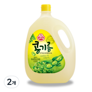 오뚜기 콩기름, 3.6L, 2개