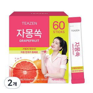 티젠 자몽쏙 분말차, 5g, 60개입, 2개