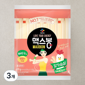 맥스봉 닭가슴살 소시지 14개입, 420g, 3개