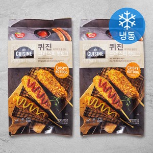 동원 퀴진 크리스피핫도그 (냉동), 400g, 2개