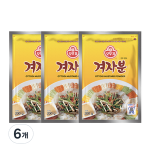 [오뚜기] 겨자분, 200g, 6개