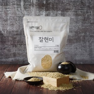 바른곡물 국산 찰현미, 2kg, 1개