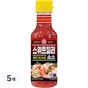 오뚜기 스위트칠리소스, 350g, 5개