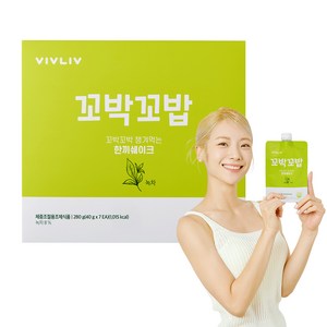 비브리브 꼬박꼬밥 식사대용 녹차 맛 한끼 쉐이크, 40g, 7개