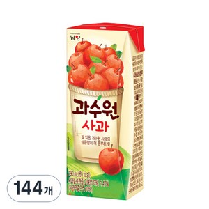 남양과수원 사과주스, 190ml, 144개