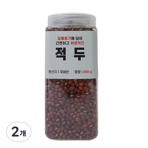 대한농산 통에담은 국산 적두, 800g, 2개