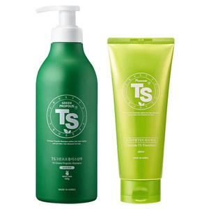 TS 그린프로폴리스 샴푸 500g + 프리미엄 트리트먼트 200ml, 1개