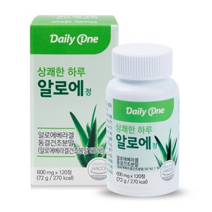 데일리원 상쾌한 하루 알로에 정, 72g, 1개