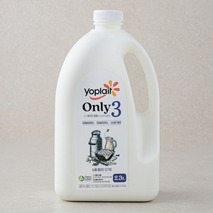 요플레 빙그레 Only3 플레인 요거트 대용량, 2.3L, 1개