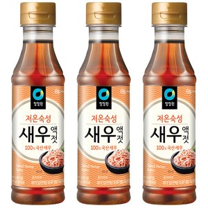 청정원 저온숙성 새우액젓, 500g, 3개